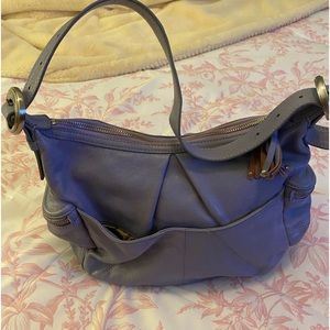 Perlina Lavender Leather Handbag
